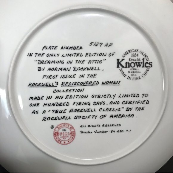Dreaming in the Attic Plate | Norman Rockwell’s Rediscovered Women Collection - Picture 8 of 10